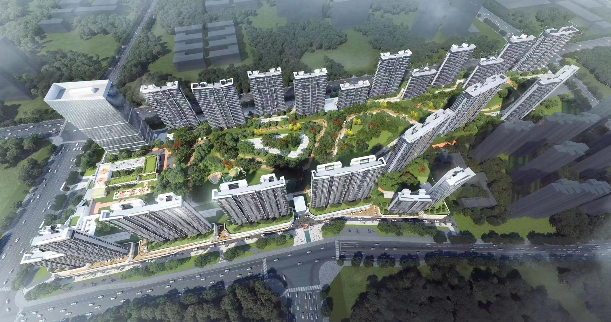 科技創新綠色低碳智慧建造 西安魚化寨地鐵上蓋計畫雲觀摩