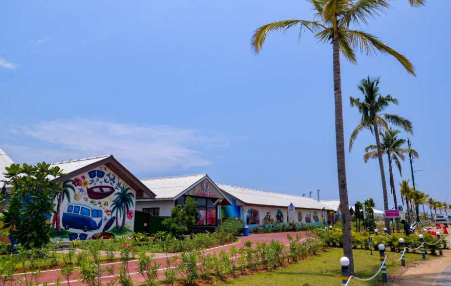 View of Colombo Port City in Sri Lanka