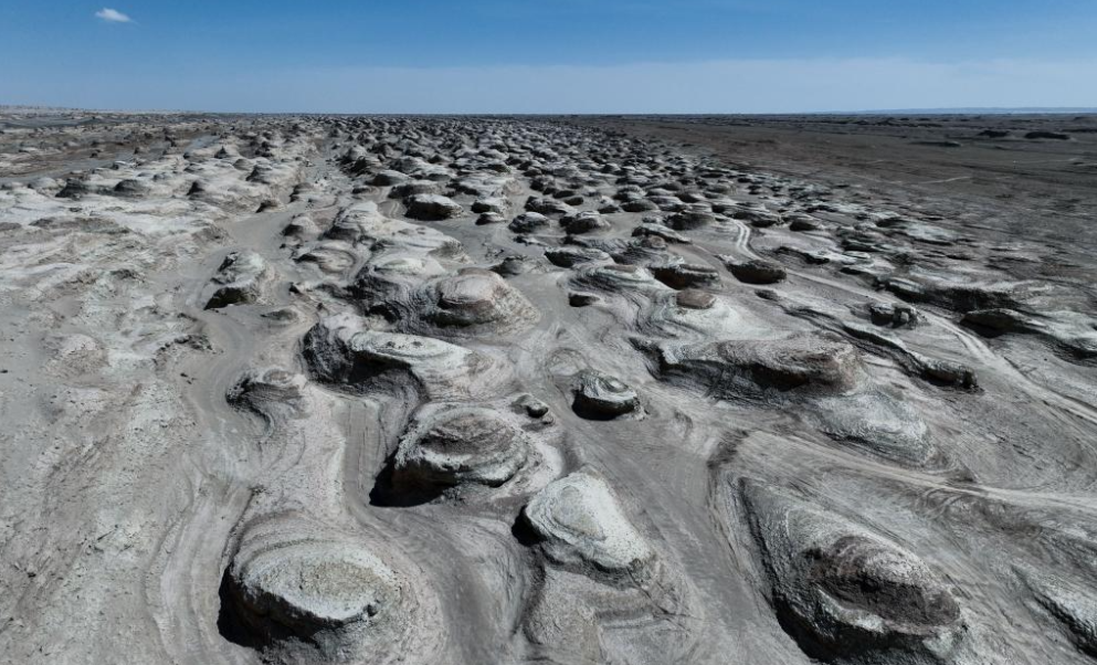View of Qaidam Basin in China's Qinghai