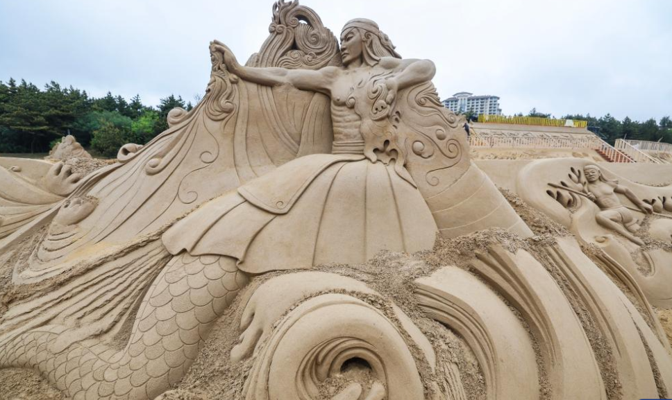 25th Zhoushan Int'l Sand Sculpture Festival held in Zhejiang, E China
